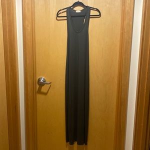 Olive racer back straight maxi dress size S